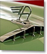 1957 Austin Cambrian 4 Door Saloon Hood Ornament Metal Print