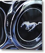 1970 Ford Mustang Gt Mach 1 Wheel Rim Emblem Metal Print