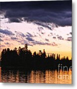 Dramatic Sunset At Lake 3 Metal Print