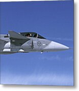 Saab Jas 39 Gripen Fighter #2 Metal Print