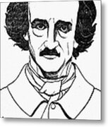 Edgar Allan Poe (1809-1849) #6 Metal Print