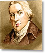 Edward Jenner, English Microbiologist #9 Metal Print