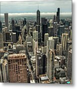 96 Floors Up Above Chicago Metal Print