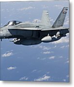 A Cf-188a Hornet Of The Royal Canadian Metal Print