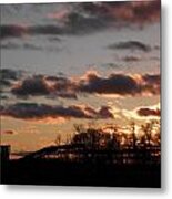 A Farmers Day Is Done Metal Print