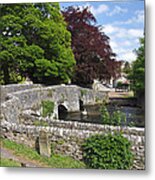 Across Sheepwash Bridge - Ashford-in-the Water Metal Print