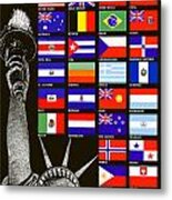 Allied Nations Fight For Freedom Metal Print