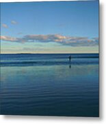 Alone With The Sea Metal Print