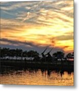 #amazing #sunset In #cleveland #ohio Metal Print