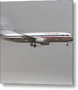 American Airlines Boeing 7 Series Landing At Dfw Airport Metal Print