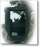 Amish Buggy Ride Metal Print