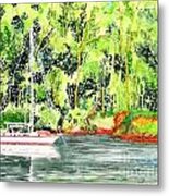 Anchored Metal Print