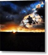 Another Sunset In Metal Print