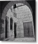 #arch #door #stones #courtyard #history Metal Print