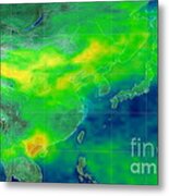 Asian Dust Storm, Satellite Image Metal Print