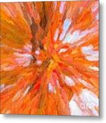 Autumn Leaves Impasto Iii Metal Print