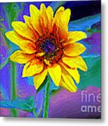 Back Yard Sunshine Metal Print