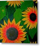 Badsunflower Metal Print