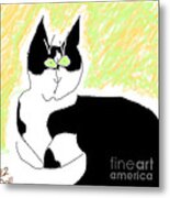 Bashful Alarmed Metal Print