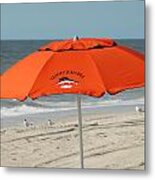 Beach Umbrella 51 Metal Print