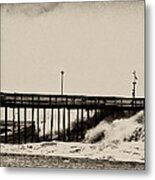 Beatin' Pier Metal Print