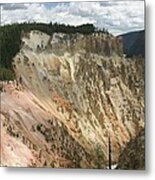 Beauty Of The Grand Canyon In Yellowstone Metal Print
