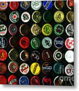 Beer Bottle Caps . 8 To 12 Proportion Metal Print