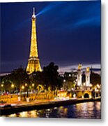 Blue Paris Metal Print