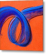 Blue Ribbon Metal Print