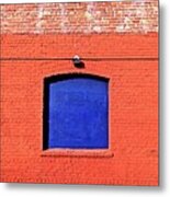 Blue Window Metal Print