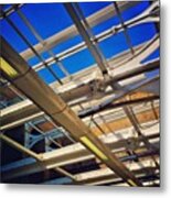 #bluesky #railway #station #trains Metal Print