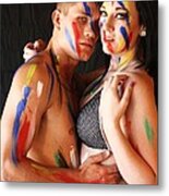 Body Paint Couple Art Print