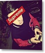 #boy #supreme #awesome #original Metal Print