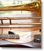 Brass And String Metal Print