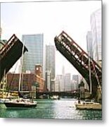 Chicago Bridge Metal Print