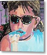 Bubblegum Ice Cream Metal Print