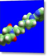 Buspirone Anti-anxiety Drug Molecule Metal Print