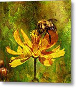 Busy Busy Honey Bee Metal Print