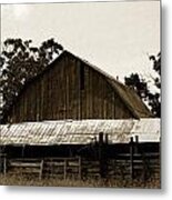 Byhalia Road Barn-vintage Metal Print