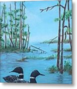 Call Of The Loons Metal Print