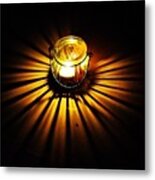 Candle Flare #light #lantern Metal Print