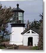 Cape Meares Lighthouse In Oregon Metal Print