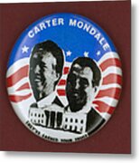 Carter Campaign Button Metal Print