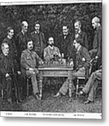 Chess Association, 1885 Metal Print