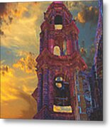 Church Tower In San Miguel De Allende Metal Print