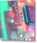 Circuit Board Metal Print