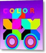 Color Wheels Metal Print