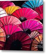 Colorful Umbrella Metal Print