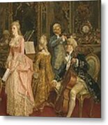 Concert At The Time Of Mozart Metal Print