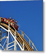 Coney Island Cyclone Metal Print